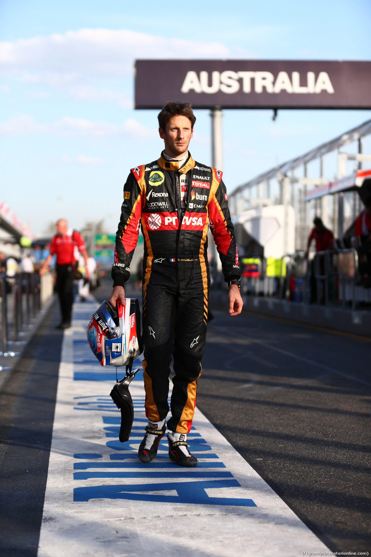 GP AUSTRALIA, 14.03.2014- Prove Libere 2, Romain Grosjean (FRA) Lotus F1 Team E22