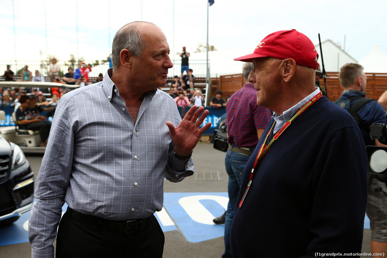 GP AUSTRALIA, 15.03.2014- (L-R) Ron Dennis (GBR) McLaren Executive Chairman e Nikki Lauda (AU), Mercedes