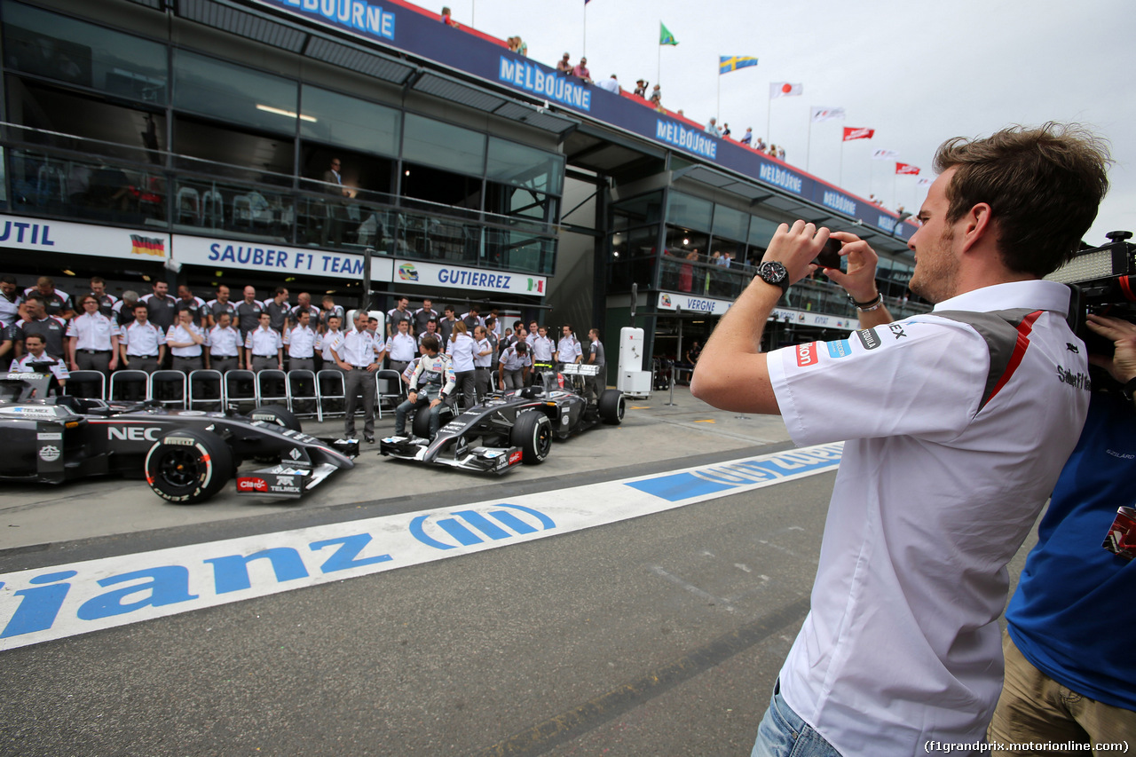 GP AUSTRALIA, 15.03.2014- Prove Libere 3, Giedo van der Garde (NDL), third driver, Sauber F1 Team.