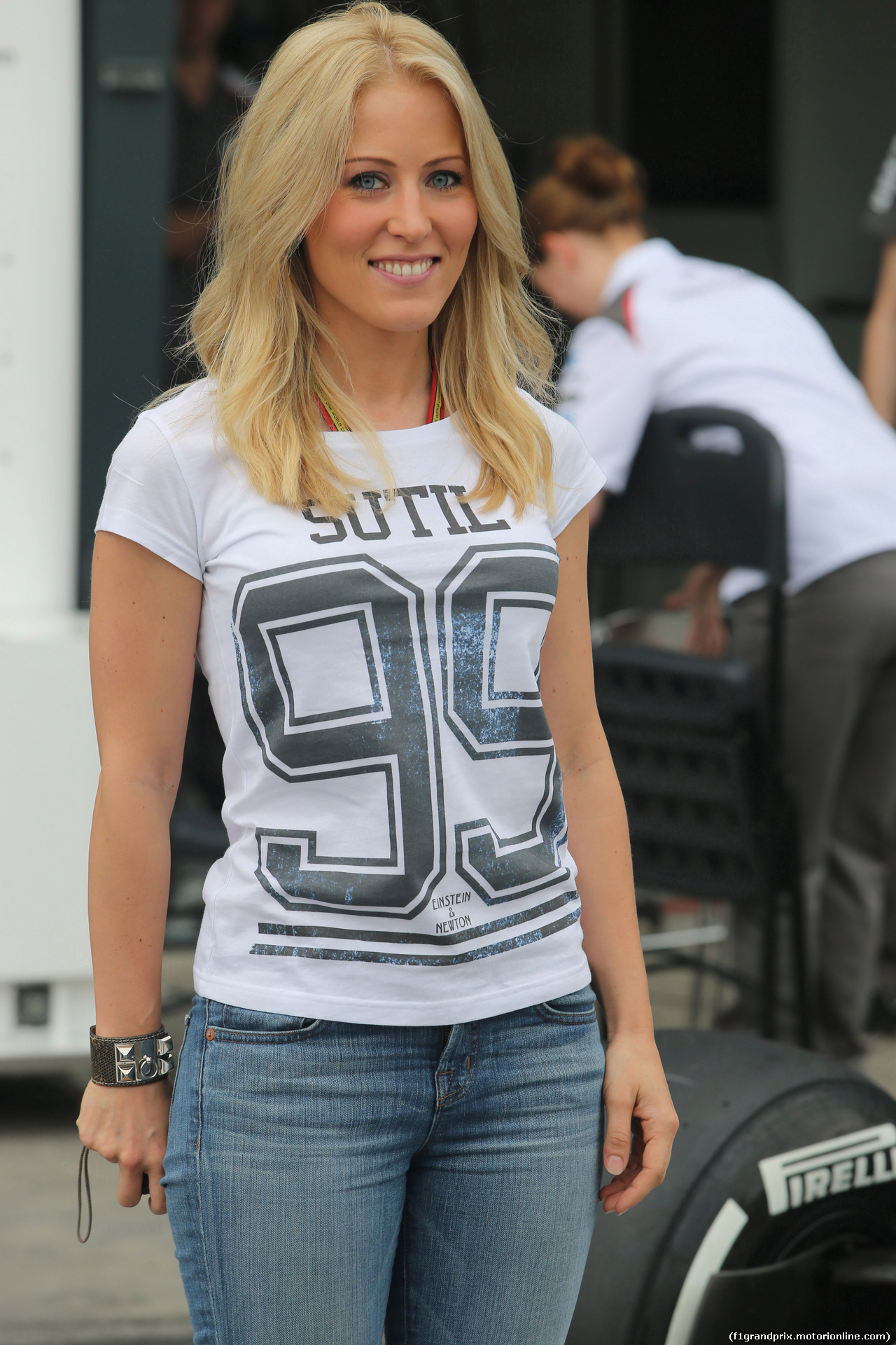 GP AUSTRALIA, 15.03.2014- Prove Libere 3, Jennifer Becks, girlfriend of Adrian Sutil (GER) Sauber F1 Team C33