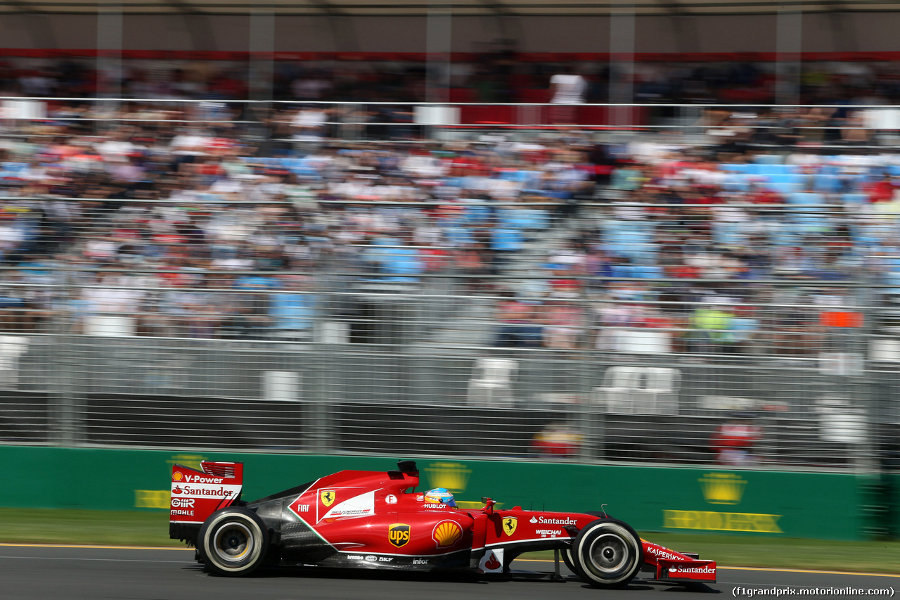 GP AUSTRALIA, 15.03.2014- Prove Libere 3, Fernando Alonso (ESP) Ferrari F14-T