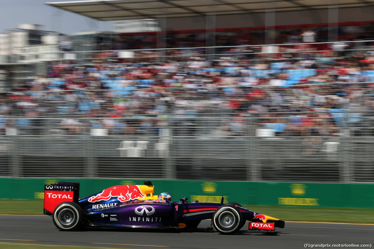 GP AUSTRALIA, 15.03.2014- Prove Libere 3, Sebastian Vettel (GER) Red Bull Racing RB10