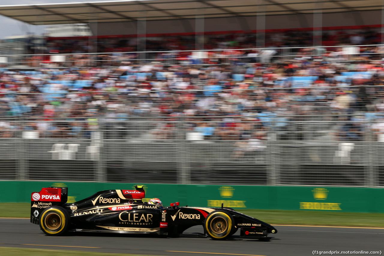 GP AUSTRALIA, 15.03.2014- Prove Libere 3, Pastor Maldonado (VEN) Lotus F1 Team E22