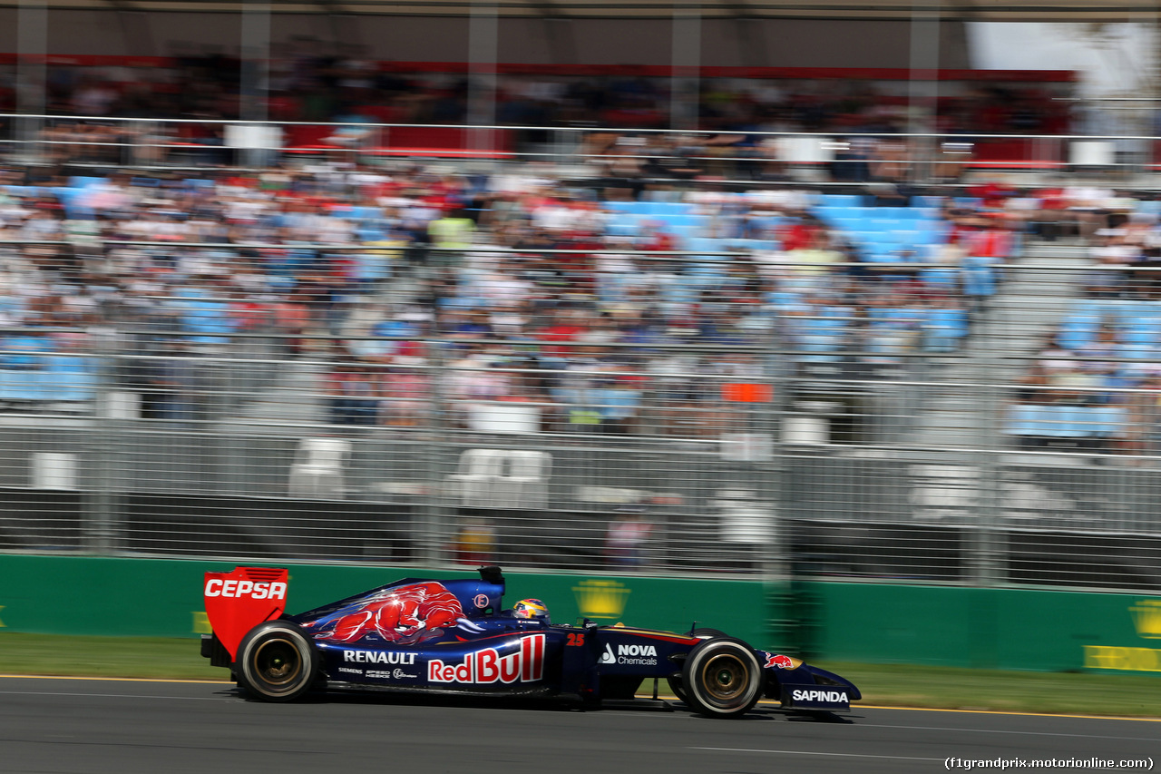 GP AUSTRALIA, 15.03.2014- Prove Libere 3, Jean-Eric Vergne (FRA) Scuderia Toro Rosso STR9