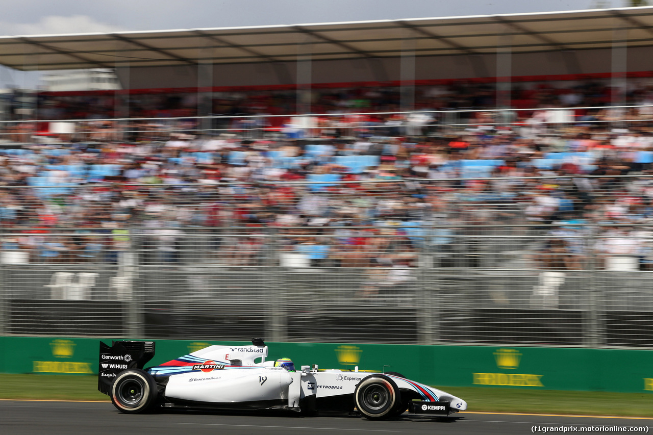 GP AUSTRALIA, 15.03.2014- Prove Libere 3, Felipe Massa (BRA) Williams F1 Team FW36