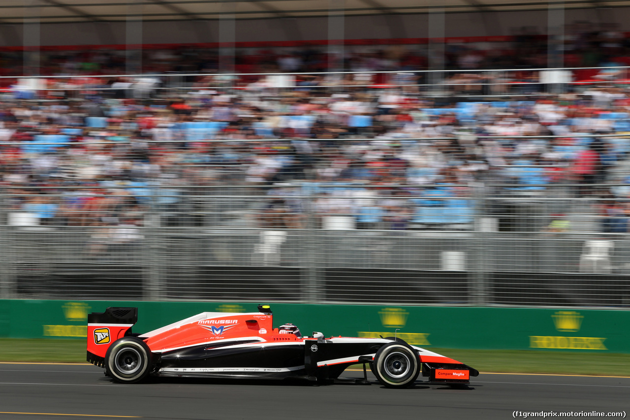 GP AUSTRALIA, 15.03.2014- Prove Libere 3, Max Chilton (GBR), Marussia F1 Team MR03