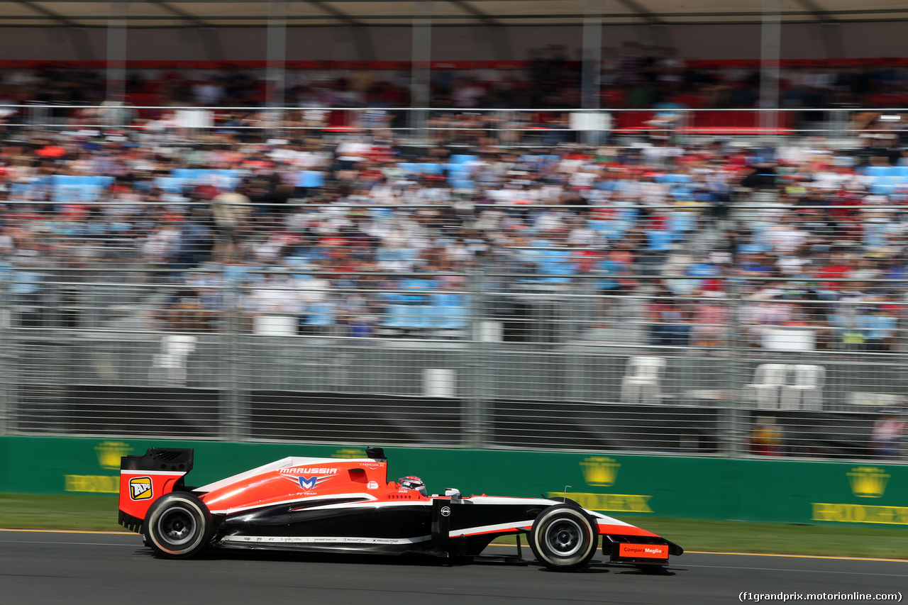 GP AUSTRALIA, 15.03.2014- Prove Libere 3, Jules Bianchi (FRA) Marussia F1 Team MR03