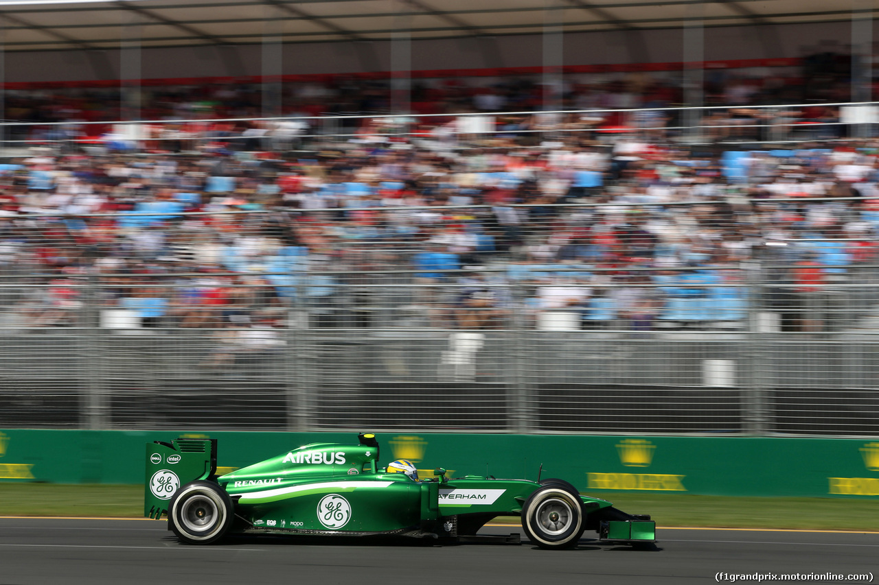 GP AUSTRALIA, 15.03.2014- Prove Libere 3, Marcus Ericsson (SUE) Caterham F1 Team CT-04