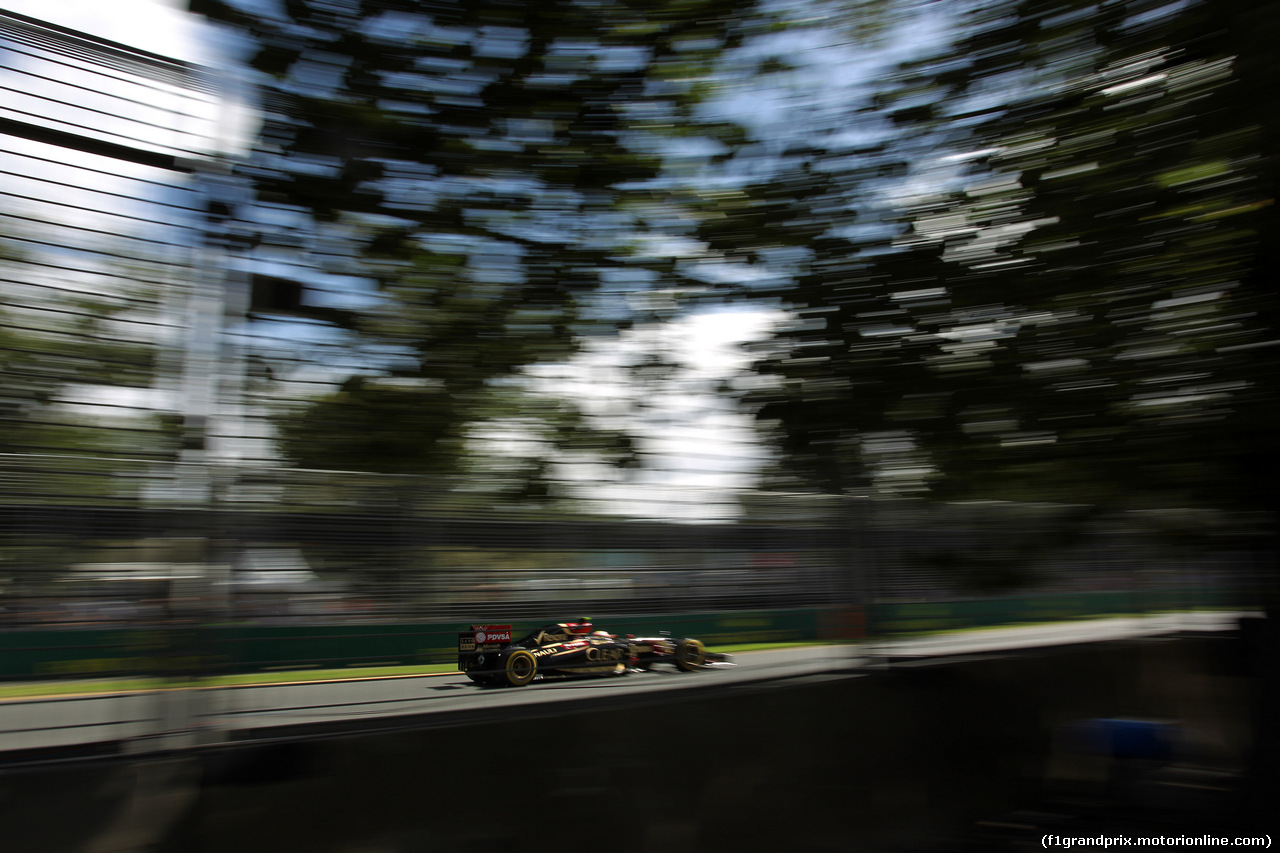 GP AUSTRALIA, 15.03.2014- Prove Libere 3, Pastor Maldonado (VEN) Lotus F1 Team E22