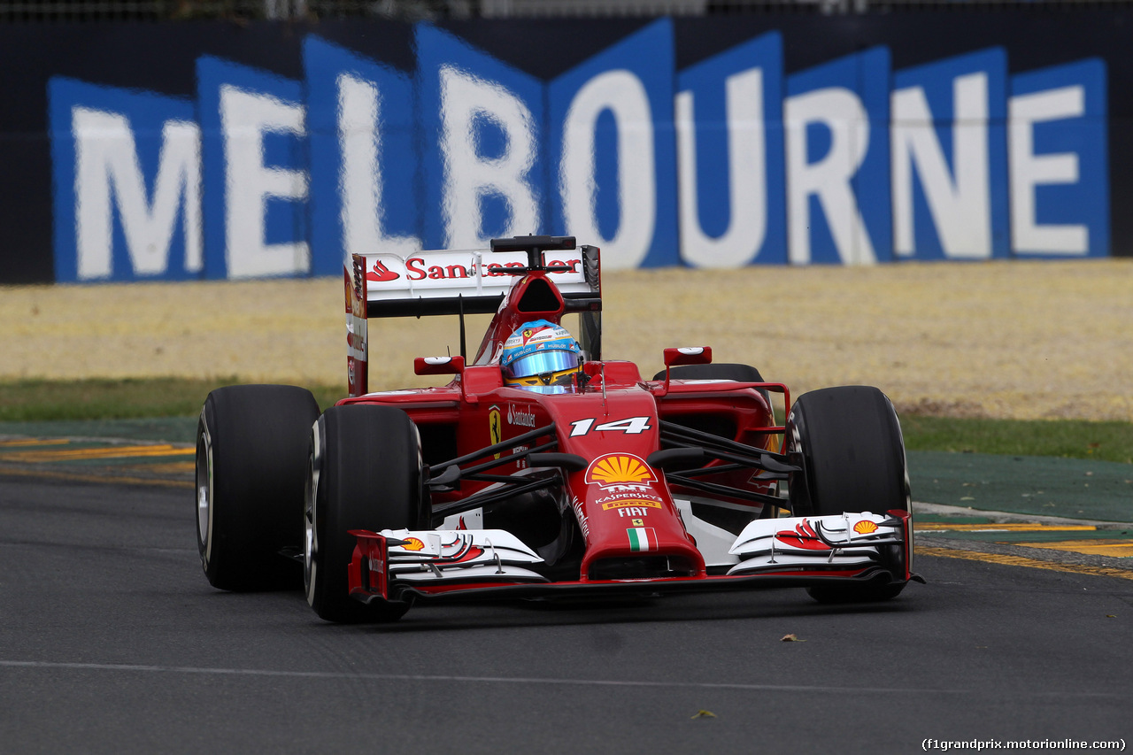 GP AUSTRALIA, 15.03.2014- Prove Libere 3, Fernando Alonso (ESP) Ferrari F14-T