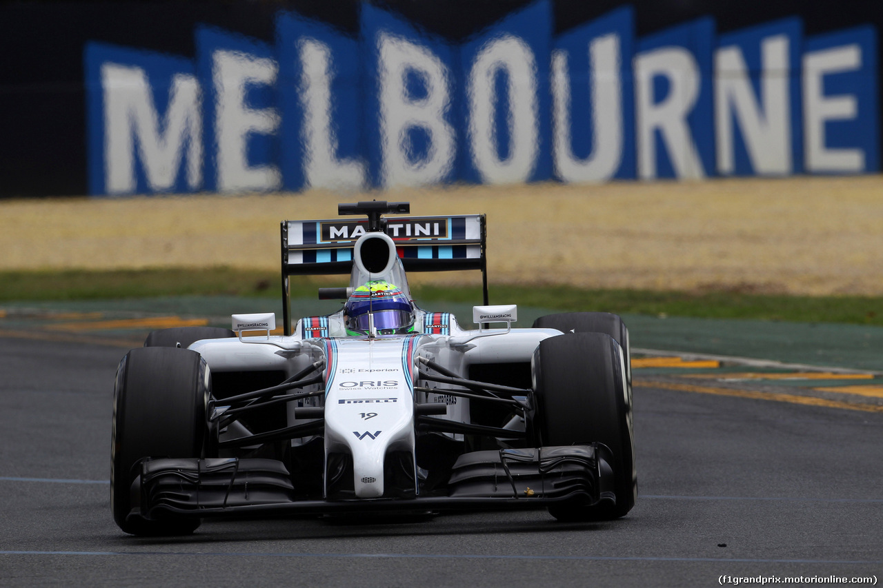 GP AUSTRALIA, 15.03.2014- Prove Libere 3, Felipe Massa (BRA) Williams F1 Team FW36