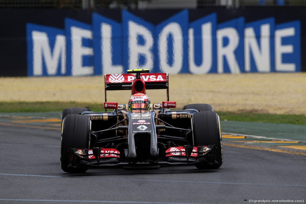 GP AUSTRALIA, 15.03.2014- Prove Libere 3, Pastor Maldonado (VEN) Lotus F1 Team E22