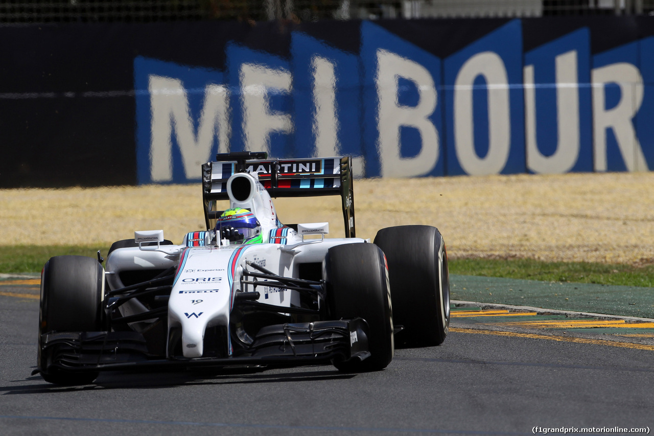 GP AUSTRALIA, 15.03.2014- Prove Libere 3, Felipe Massa (BRA) Williams F1 Team FW36