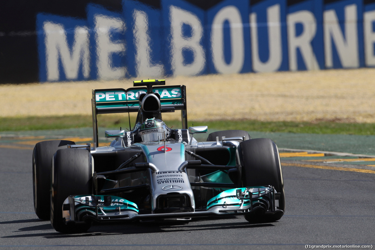 GP AUSTRALIA, 15.03.2014- Prove Libere 3, Nico Rosberg (GER) Mercedes AMG F1 W05