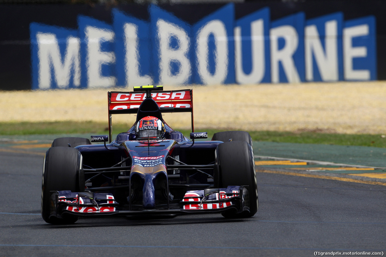 GP AUSTRALIA, 15.03.2014- Prove Libere 3, Daniil Kvyat (RUS) Scuderia Toro Rosso STR9