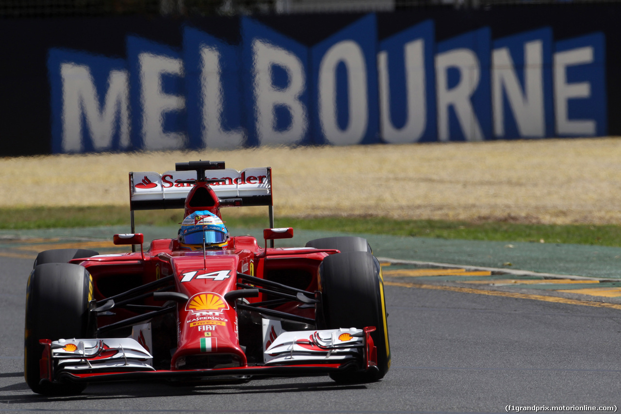 GP AUSTRALIA, 15.03.2014- Prove Libere 3, Kimi Raikkonen (FIN) Ferrari F14-T