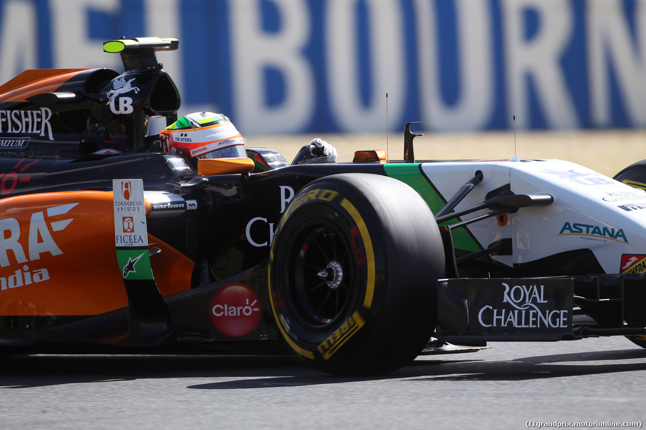 GP AUSTRALIA, 15.03.2014- Prove Libere 3, Sergio Perez (MEX) Sahara Force India F1 VJM07