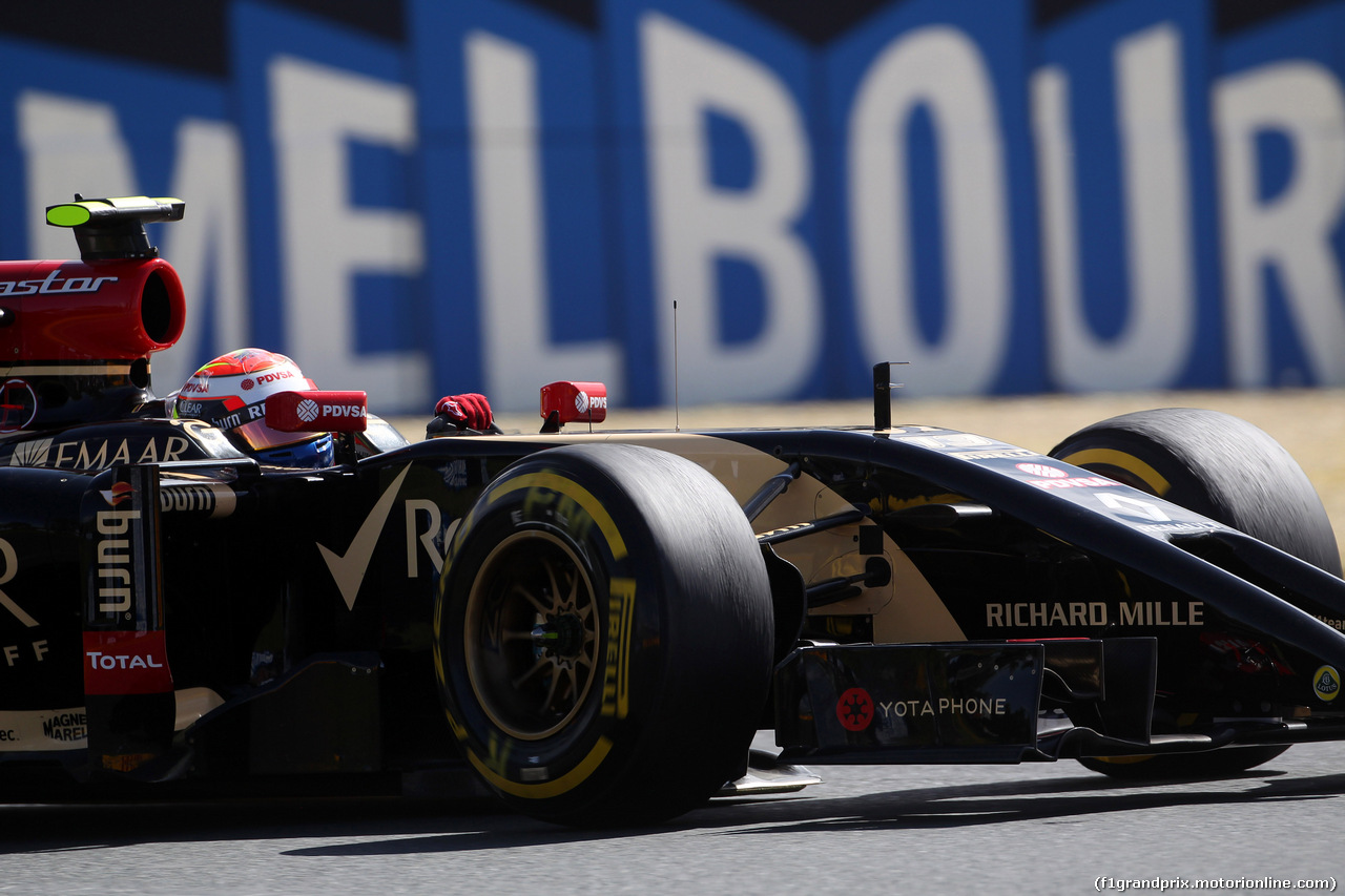 GP AUSTRALIA, 15.03.2014- Prove Libere 3, Pastor Maldonado (VEN) Lotus F1 Team E22