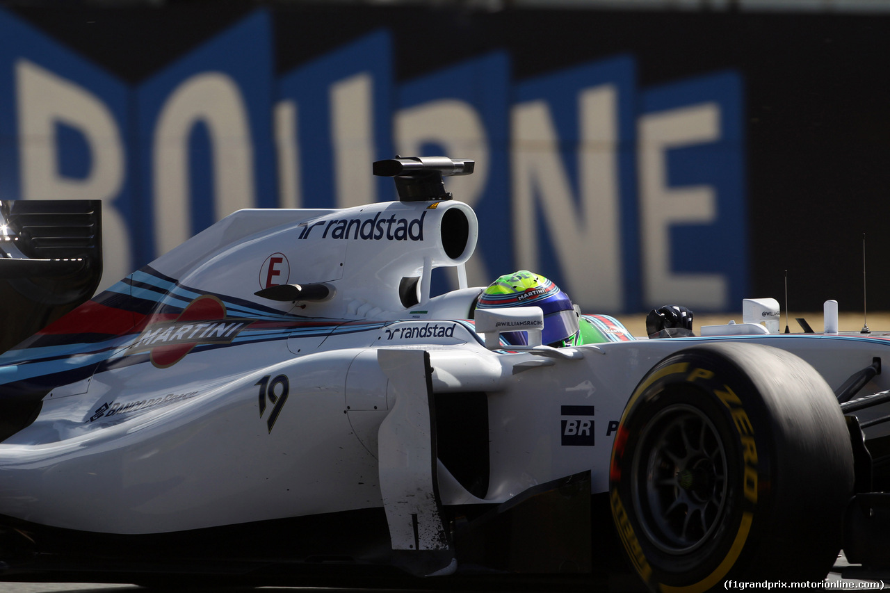 GP AUSTRALIA, 15.03.2014- Prove Libere 3, Felipe Massa (BRA) Williams F1 Team FW36