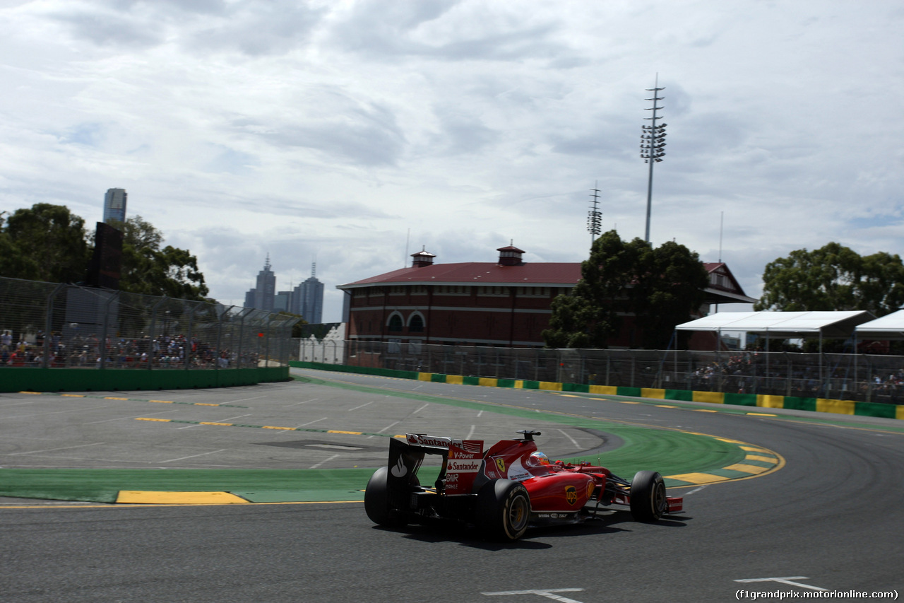 GP AUSTRALIA, 15.03.2014- Prove Libere 3, Fernando Alonso (ESP) Ferrari F14-T