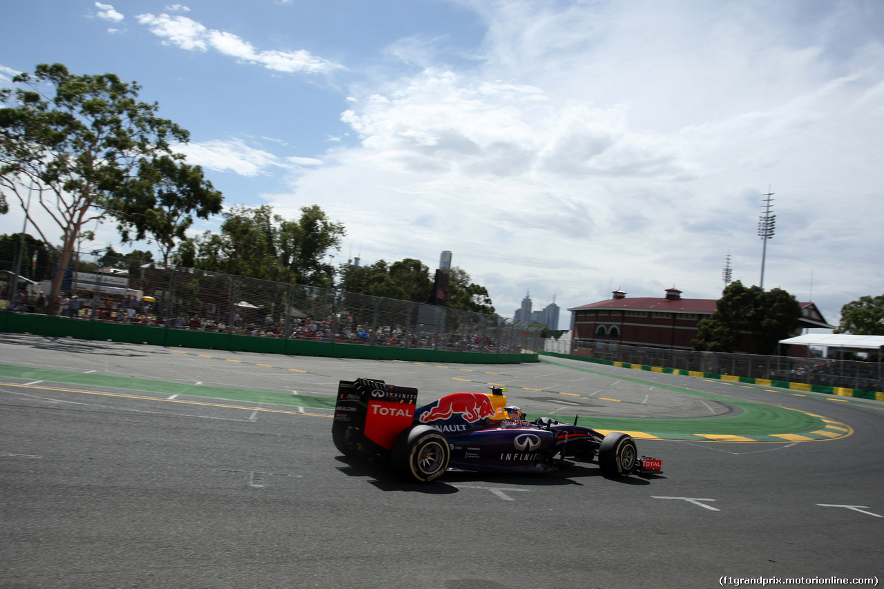 GP AUSTRALIA, 15.03.2014- Prove Libere 3,Daniel Ricciardo (AUS) Red Bull Racing RB10