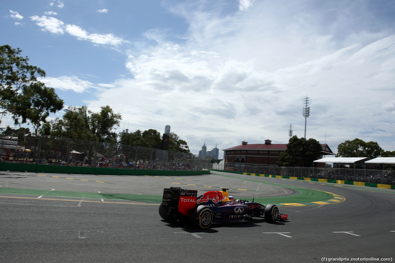 GP AUSTRALIA, 15.03.2014- Prove Libere 3, Sebastian Vettel (GER) Red Bull Racing RB10