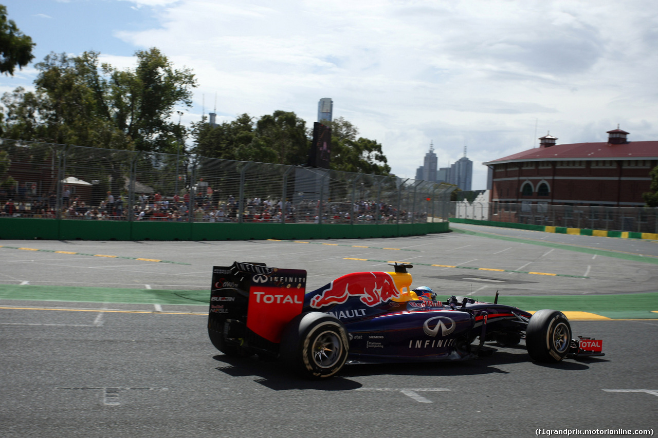 GP AUSTRALIA, 15.03.2014- Prove Libere 3, Sebastian Vettel (GER) Red Bull Racing RB10