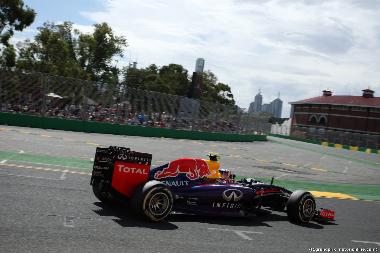 GP AUSTRALIA, 15.03.2014- Prove Libere 3, Daniel Ricciardo (AUS) Red Bull Racing RB10