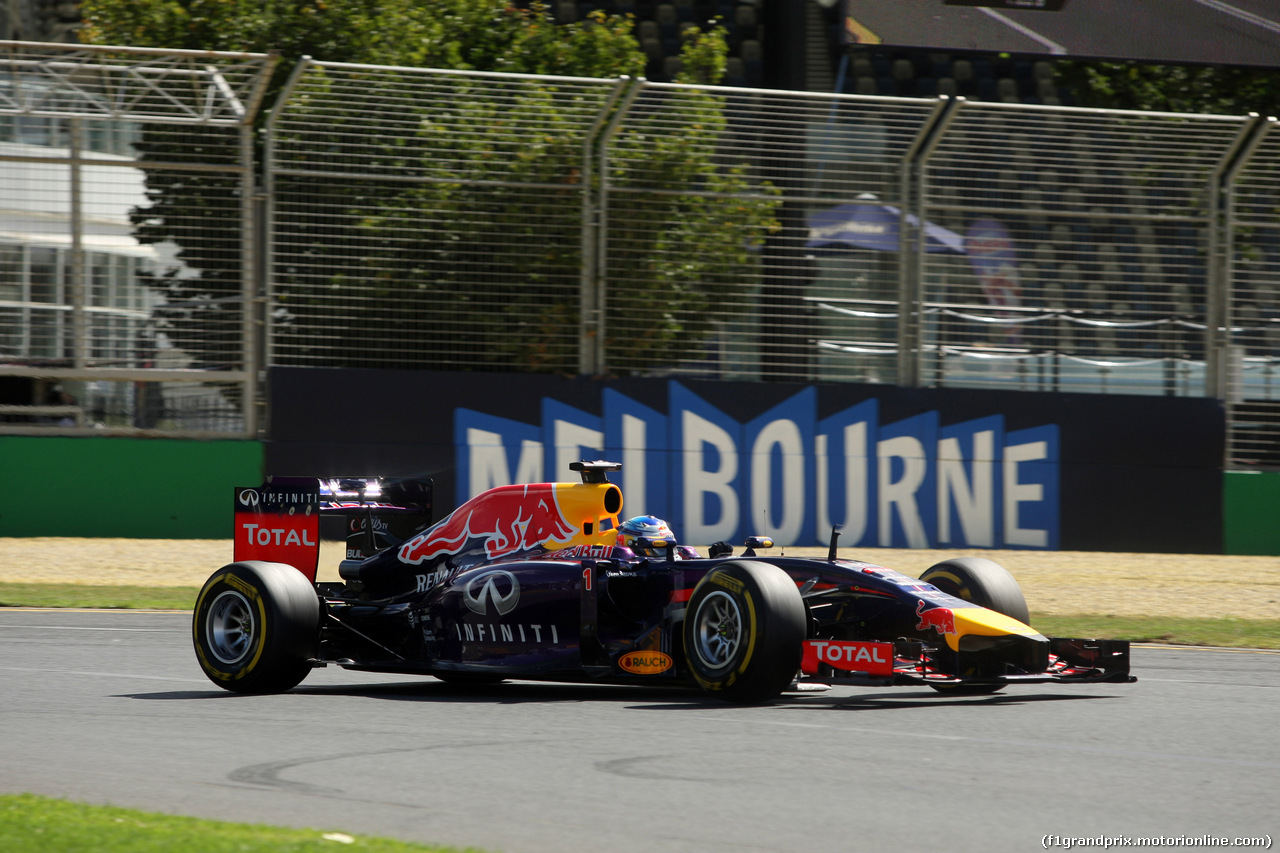 GP AUSTRALIA, 15.03.2014- Prove Libere 3, Sebastian Vettel (GER) Red Bull Racing RB10