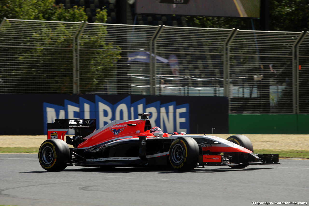 GP AUSTRALIA, 15.03.2014- Prove Libere 3, Jules Bianchi (FRA) Marussia F1 Team MR03