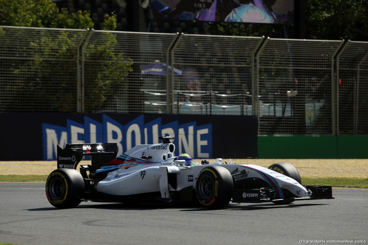 GP AUSTRALIA, 15.03.2014- Prove Libere 3, Felipe Massa (BRA) Williams F1 Team FW36