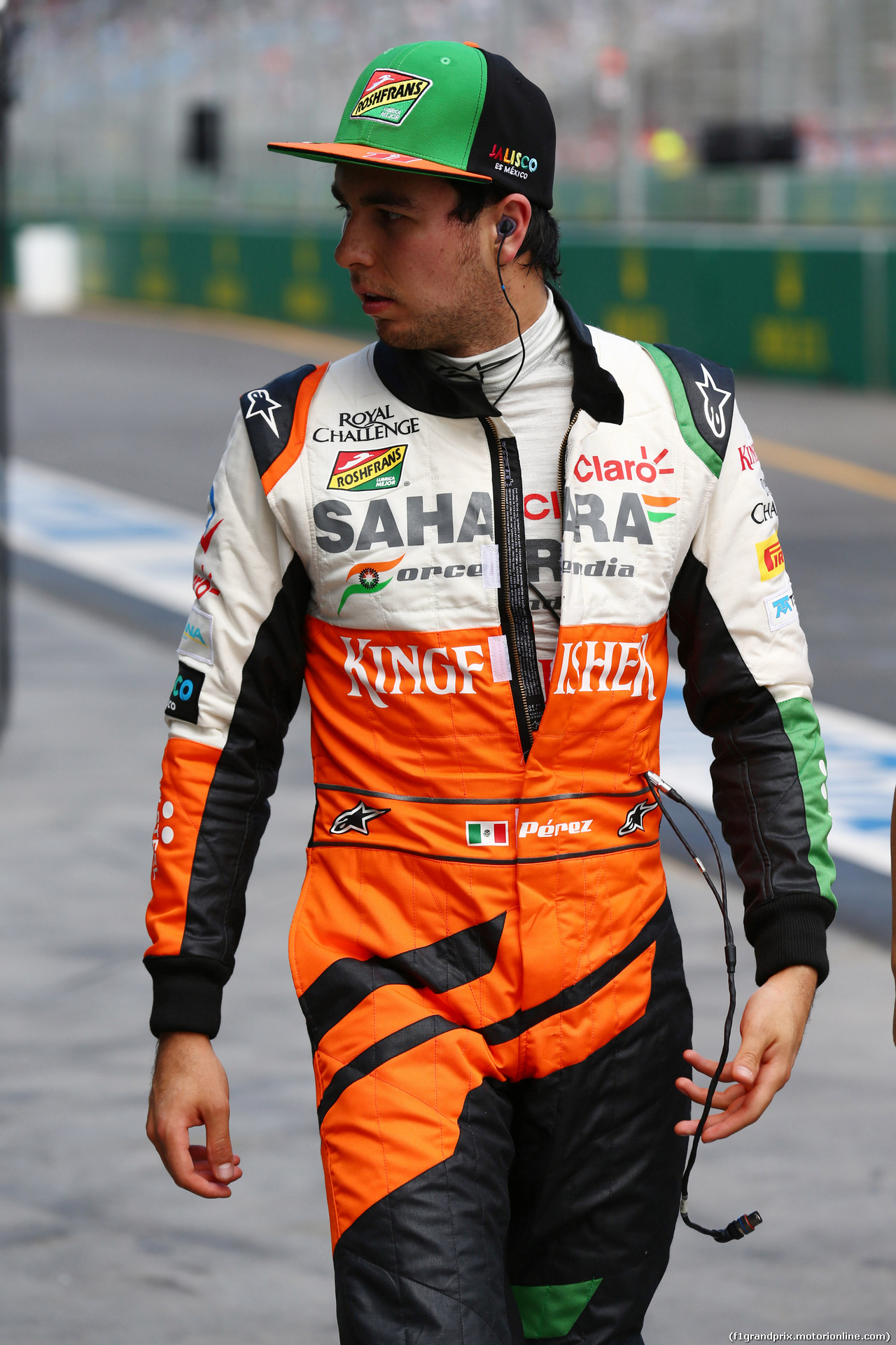 GP AUSTRALIA, 15.03.2014- Prove Libere 3, Sergio Perez (MEX) Sahara Force India F1 VJM07