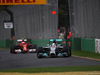 GP AUSTRALIA, 15.03.2014- Qualifiche, Lewis Hamilton (GBR) Mercedes AMG F1 W05 davanti a Kimi Raikkonen (FIN) Ferrari F14-T