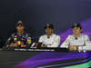 GP AUSTRALIA, 15.03.2014- Qualifiche, Conferenza Stampa, Daniel Ricciardo (AUS) Red Bull Racing RB10, Lewis Hamilton (GBR) Mercedes AMG F1 W05 e Nico Rosberg (GER) Mercedes AMG F1 W05