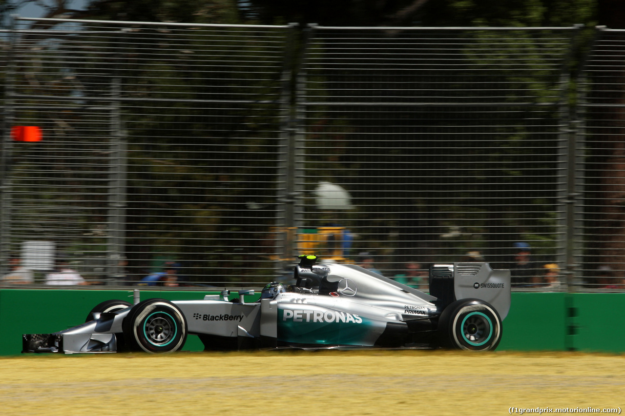 GP AUSTRALIA, 14.03.2014- Prove Libere 1, Nico Rosberg (GER) Mercedes AMG F1 W05