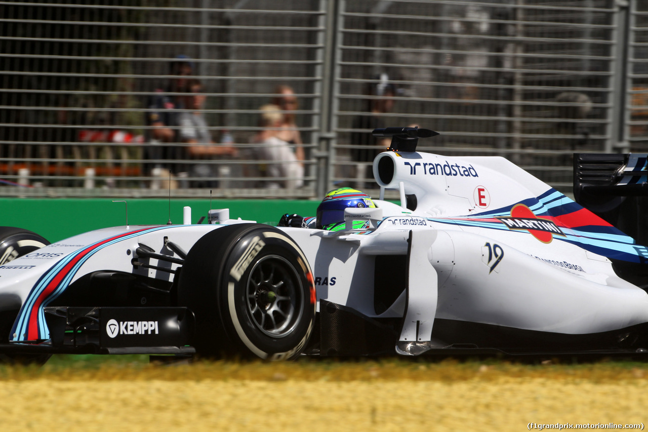 GP AUSTRALIA, 14.03.2014- Prove Libere 1, Felipe Massa (BRA) Williams F1 Team FW36