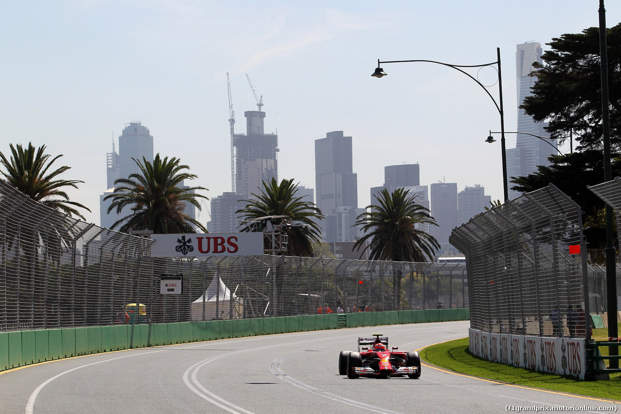 GP AUSTRALIA, 14.03.2014- Prove Libere 1, Kimi Raikkonen (FIN) Ferrari F14-T