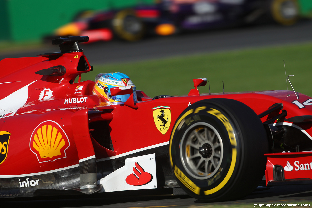 GP AUSTRALIA, 14.03.2014- Prove Libere 2, Fernando Alonso (ESP) Ferrari F14-T