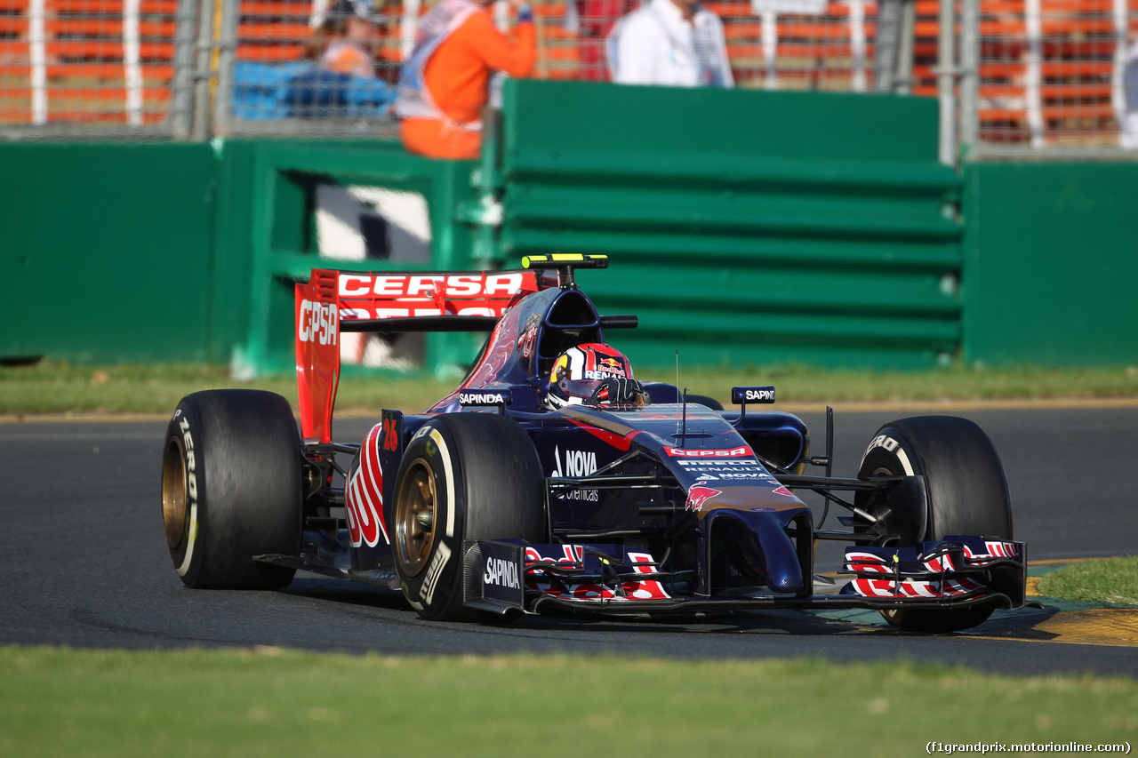 GP AUSTRALIA, 14.03.2014- Prove Libere 2, Daniil Kvyat (RUS) Scuderia Toro Rosso STR9