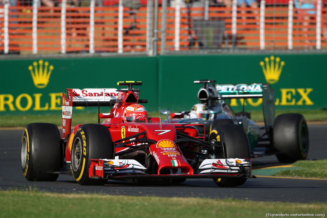 GP AUSTRALIA, 14.03.2014- Prove Libere 2, Kimi Raikkonen (FIN) Ferrari F14-T