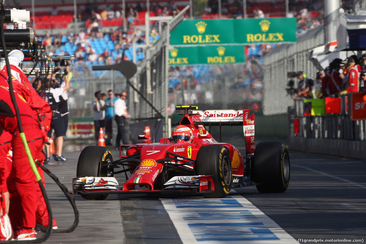 GP AUSTRALIA, 14.03.2014- Prove Libere 2, Kimi Raikkonen (FIN) Ferrari F14-T