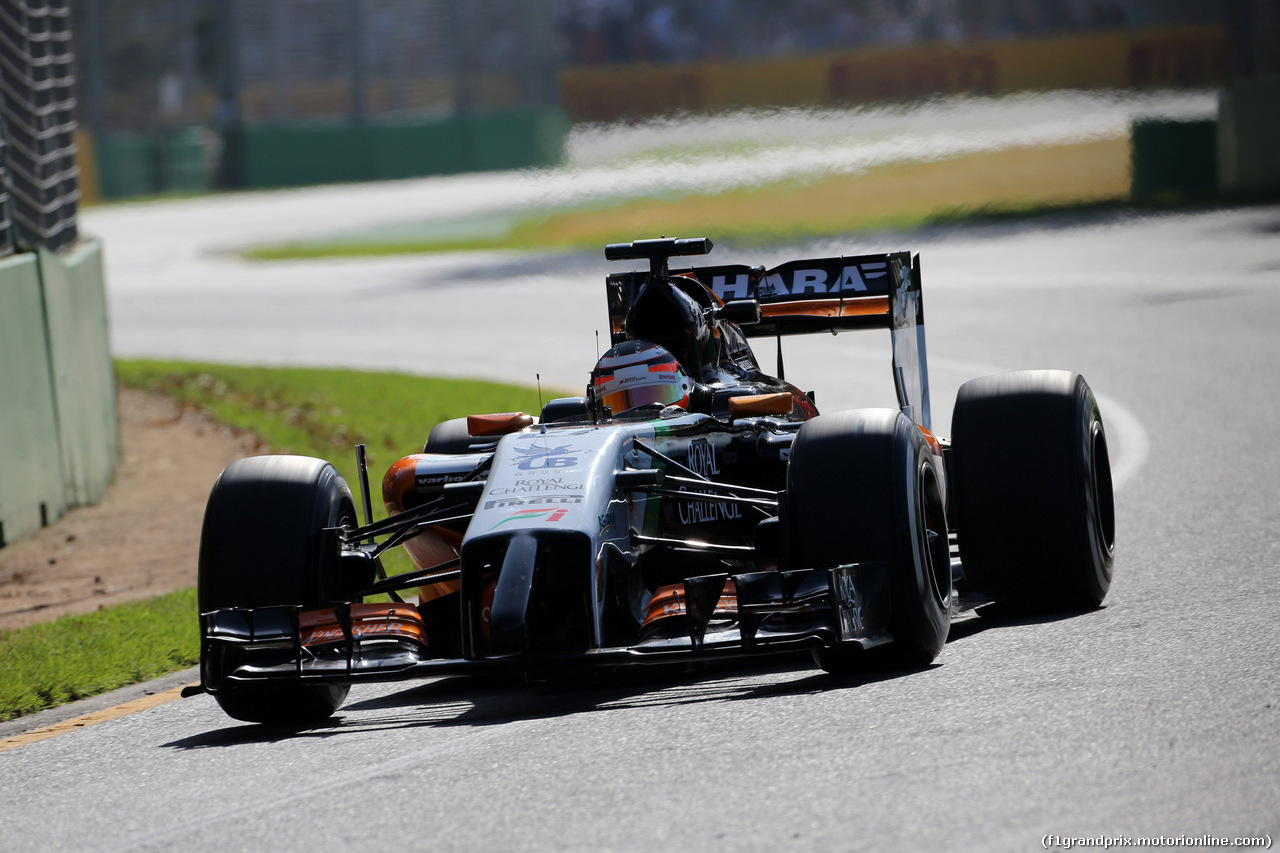 GP AUSTRALIA, 14.03.2014- Prove Libere 2, Nico Hulkenberg (GER) Sahara Force India F1 VJM07