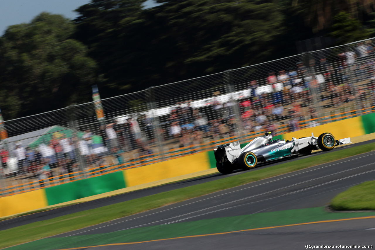 GP AUSTRALIA, 14.03.2014- Prove Libere 2, Nico Rosberg (GER) Mercedes AMG F1 W05