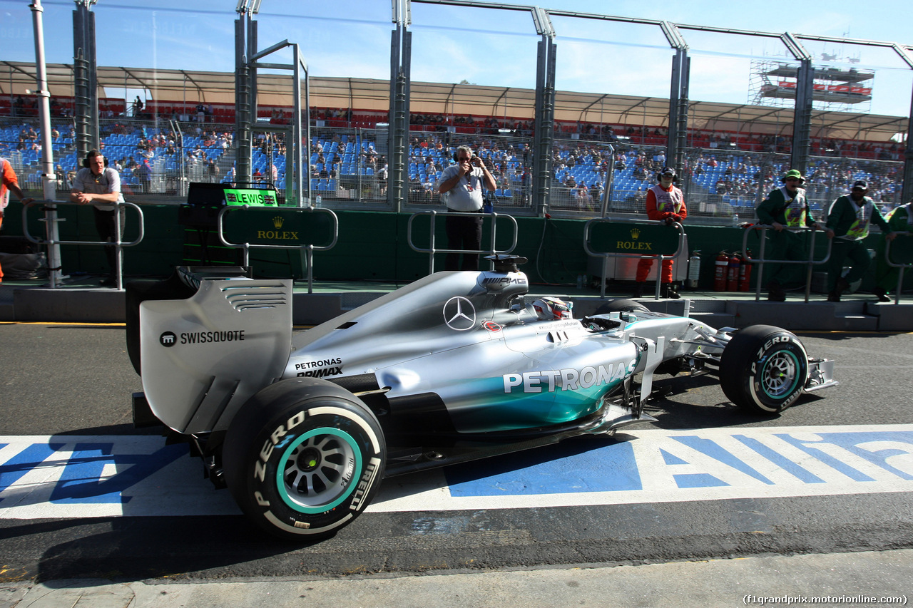 GP AUSTRALIA, 14.03.2014- Prove Libere 2, Lewis Hamilton (GBR) Mercedes AMG F1 W05