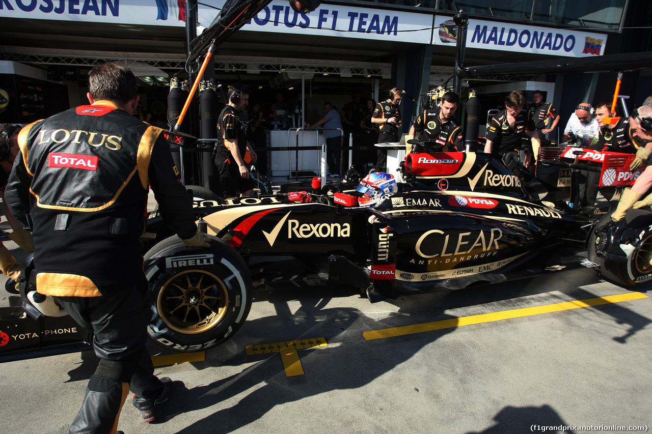 GP AUSTRALIA, 14.03.2014- Prove Libere 2, Romain Grosjean (FRA) Lotus F1 Team E22