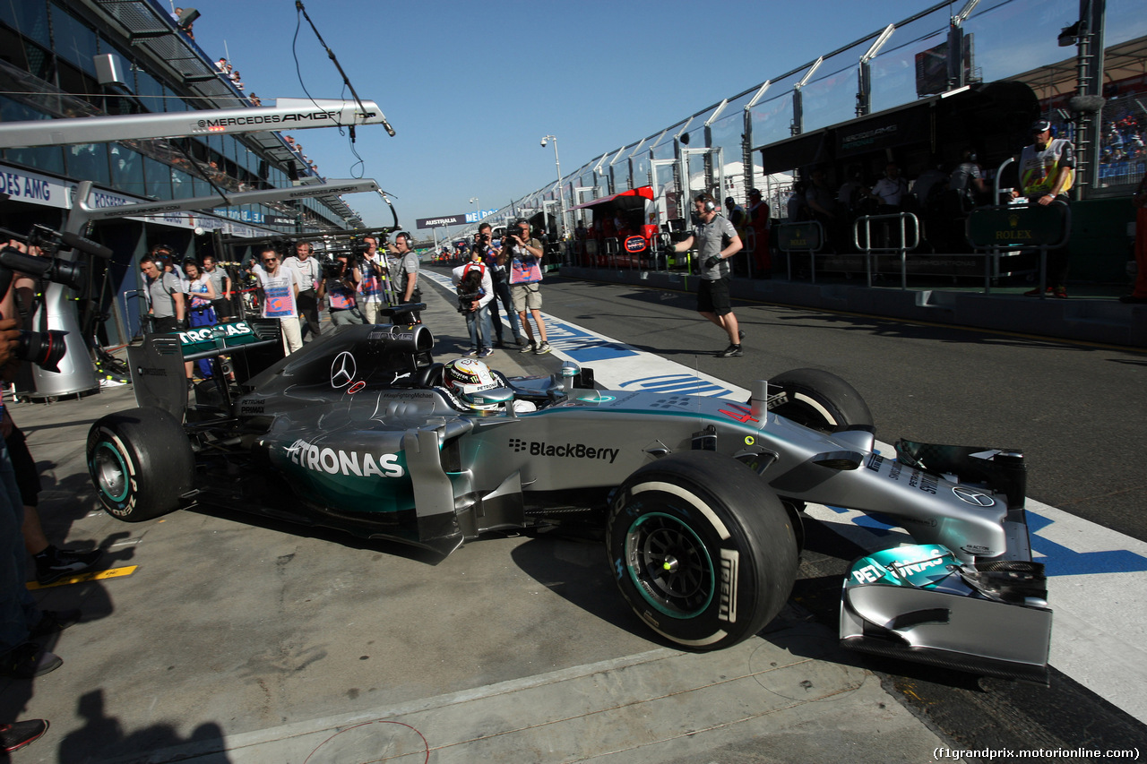 GP AUSTRALIA, 14.03.2014- Prove Libere 2, Lewis Hamilton (GBR) Mercedes AMG F1 W05