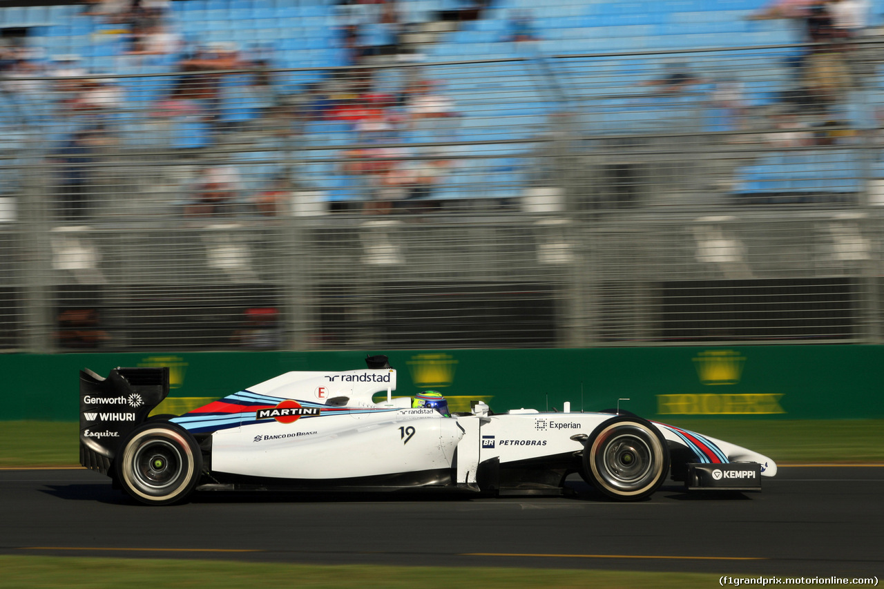 GP AUSTRALIA, 14.03.2014- Prove Libere 2, Felipe Massa (BRA) Williams F1 Team FW36