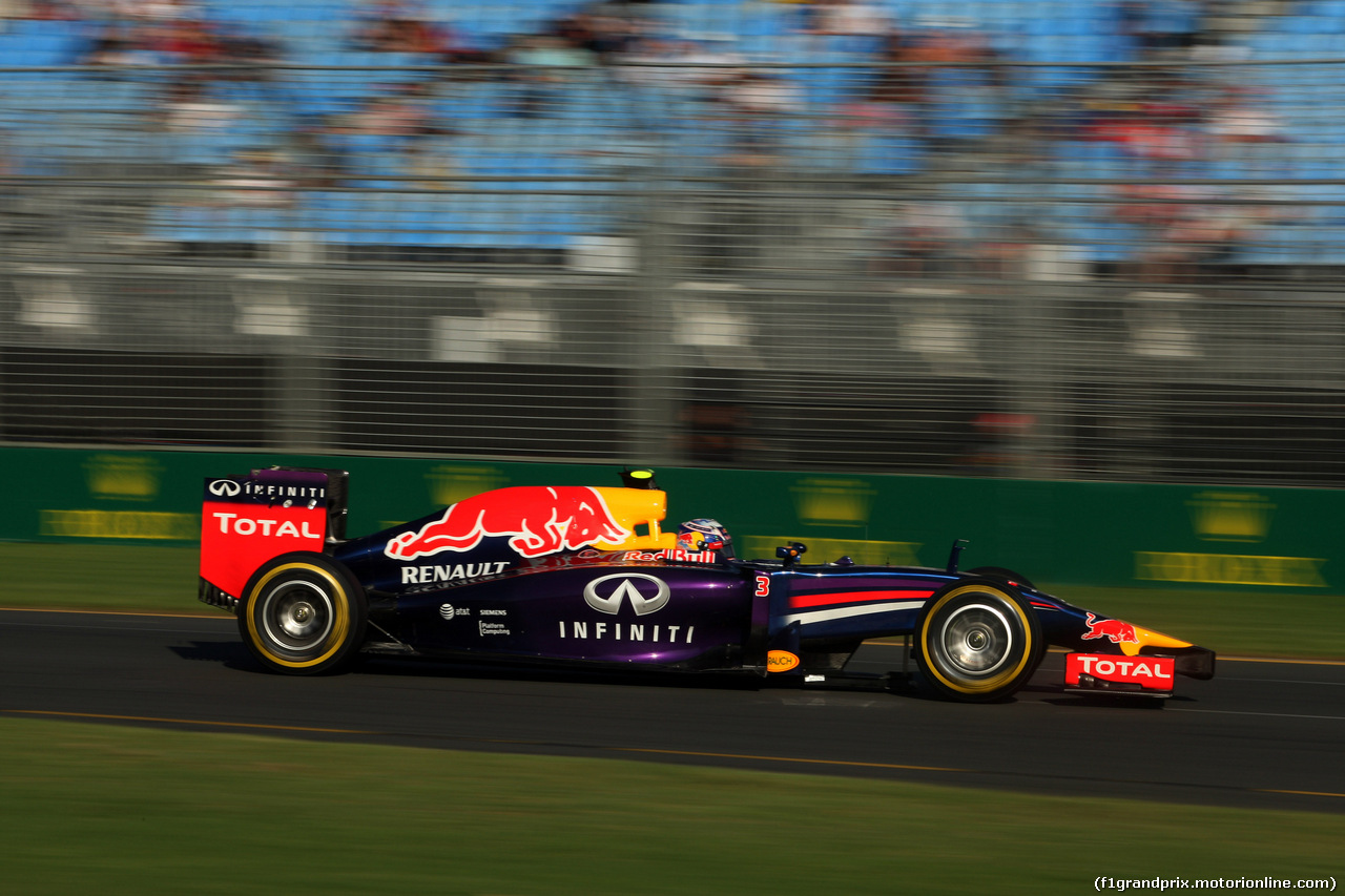GP AUSTRALIA, 14.03.2014- Prove Libere 2, Daniel Ricciardo (AUS) Red Bull Racing RB10