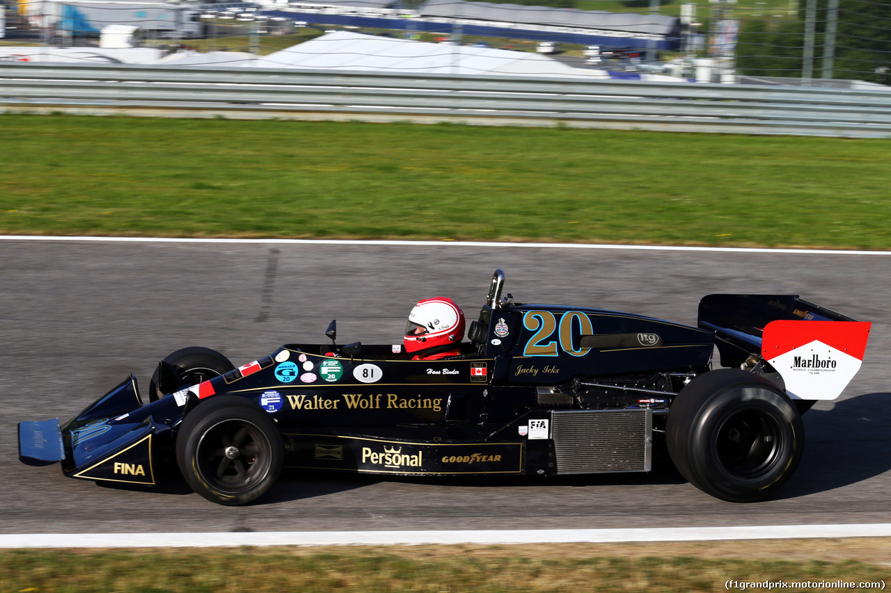 GP AUSTRIA, 21.06.2014- Hans Binder is reunited with his Wolf-Williams FW05.