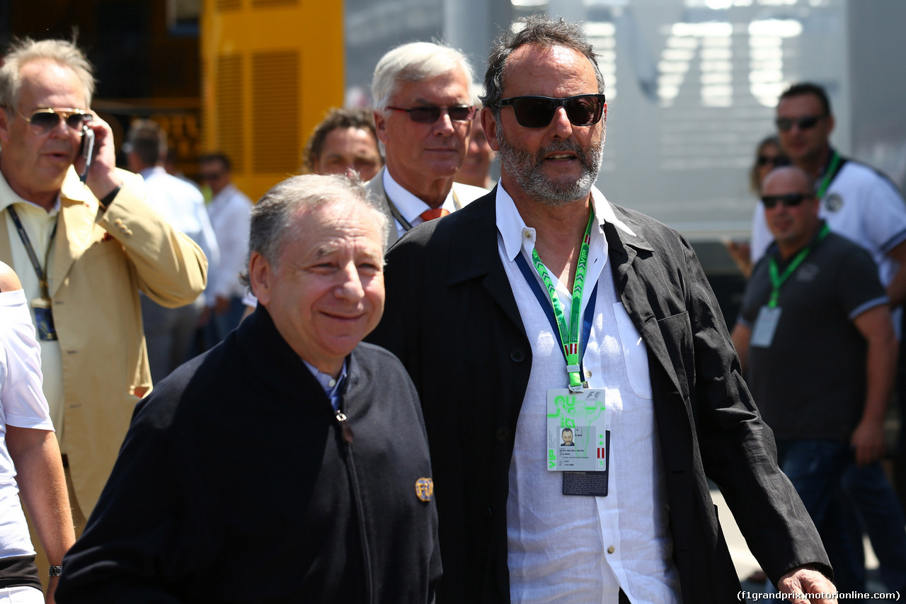 GP AUSTRIA, 22.06.2014- Jean Todt (FRA), President FIA e jean Reno (FRA), Actor